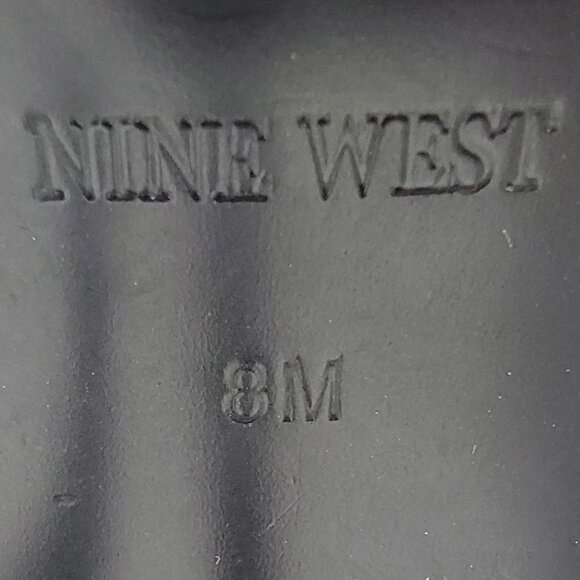 Nine West Womens Size 8 M Stiletto Pumps Dark Gray Hounds Tooth Fabric - Picture 3 of 10